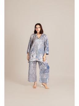 ETAR - Blue Pichwai Print Co-Ord Set