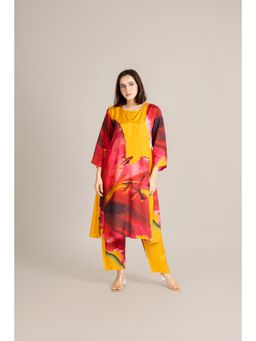 ETAR - Yellow Sun Petal Placket Co-Ord Set