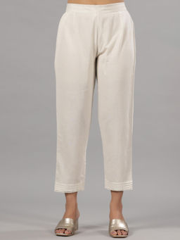 Juniper - White Solid Liva Rayon Pant