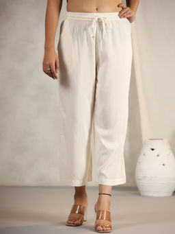 Juniper - White Stripes Modal Rayon Women Pant
