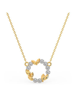 Candere by Kalyan Jewellers - 18K BIS Hallmark Yellow Gold and Diamond Pendant with Chain (2.8)