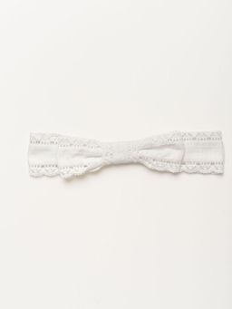 EARLY SUNDAY - White Lace Headband