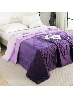 Story@Home - 240 Gsm Gradient Double Comforter For Mild Winter Queen Purple