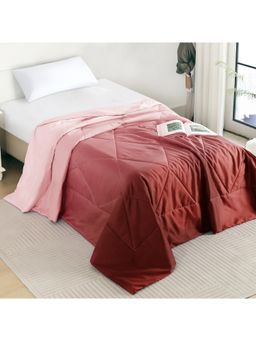 Story@Home - 240 Gsm Gradient Single Comforter For Mild Winter Peach