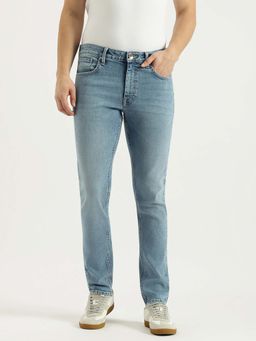 United Colors of Benetton - Men Light Blue Solid Mid Rise Jeans