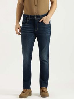 United Colors of Benetton - Men Navy Blue Solid Mid Rise Jeans