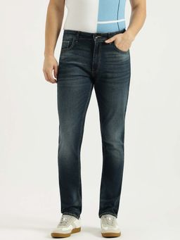 United Colors of Benetton - Men Grey Slim Fit Solid Mid Rise Jeans