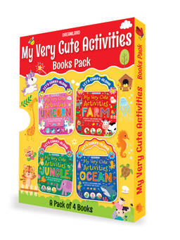 Dreamland - Multi-Color My Very Cute Activities & Colouring Books (Pack of 4)