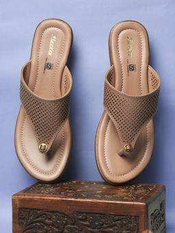 Bata - Women's Wedges Sandals-Brown