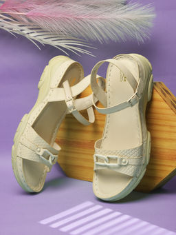 Bata Comfit - Women's Platform Sandals-Off White