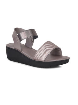 Bata - Women's Wedges Heels-Grey