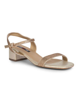 Bata - Women's Block Heels-Gold