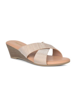 Bata - Women's Wedges Heels-Beige