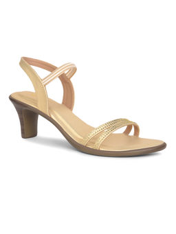 Bata - Women's Block Heels-Gold