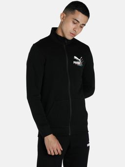 Puma - Knitted Mens Black Jacket