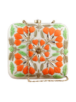 The Purple Sack - Multi-Color Embellished Clutch