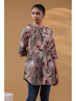 Rain & Rainbow - Women Floral Printed Cotton Kurta