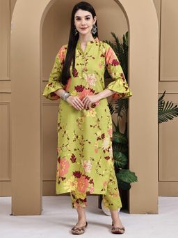 Rajnandini - Women Cotton Floral Printed Kurta With Pant