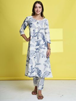 Rajnandini - Women Cotton Jaipuri Printed Kurta With Pant