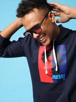 Campus Sutra - Typography Print Hoodie Kangaroo Pocket