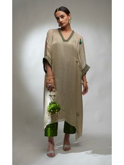 DaMAK - Haldi Mehendi Grey Kurta With Pant