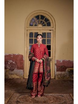 Safaa - The Muaqbil Regular Fit Anarkali Kurta with Pant and Dupatta