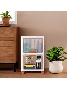 Kuber Industries - White Wardrobe Storage Organizers (Pack Of 2)