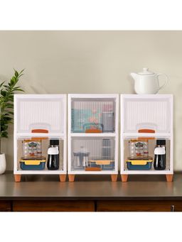 Kuber Industries - White Wardrobe Storage Organizers (Pack Of 6)