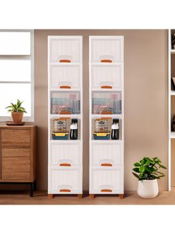 Kuber Industries - White Wardrobe Storage Organizers (Pack Of 12)