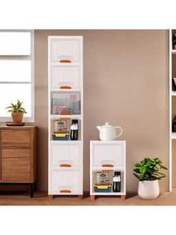 Kuber Industries - White Wardrobe Storage Organizers (Pack Of 8)