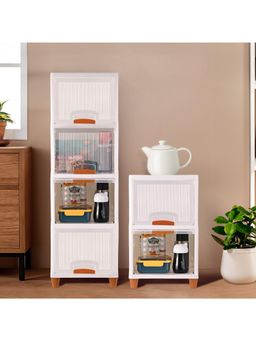 Kuber Industries - White Wardrobe Storage Organizers (Pack Of 6)