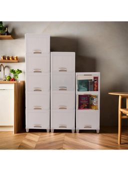 Kuber Industries - White Wardrobe Storage Organizers (Pack of 12)