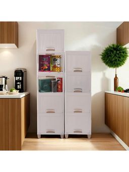 Kuber Industries - White Wardrobe Storage Organizers (Pack of 9)