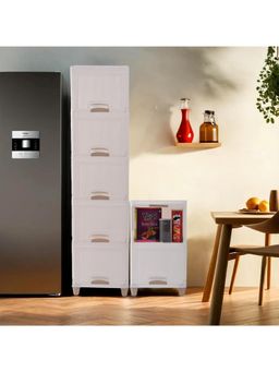 Kuber Industries - White Wardrobe Storage Organizers (Pack of 7)