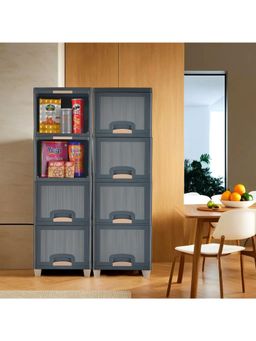 Kuber Industries - Grey Wardrobe Storage Organizers (Pack of 8)