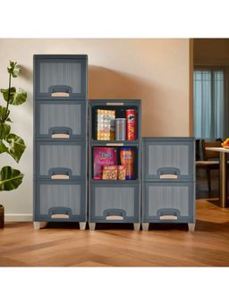 Kuber Industries - Grey Wardrobe Storage Organizers (Pack of 9)