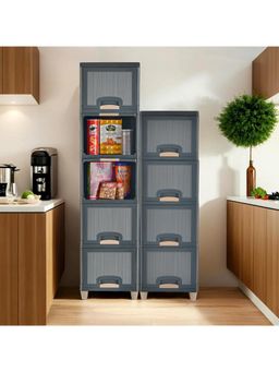 Kuber Industries - Grey Wardrobe Storage Organizers (Pack of 9)