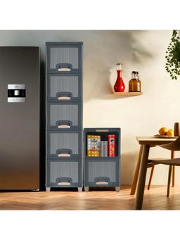 Kuber Industries - Grey Wardrobe Storage Organizers (Pack of 7)