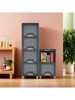 Kuber Industries - Grey Wardrobe Storage Organizers (Pack of 6)