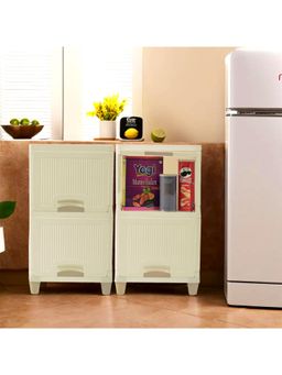 Kuber Industries - Ivory Wardrobe Storage Organizers (Pack of 4)