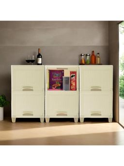 Kuber Industries - Ivory Wardrobe Storage Organizers (Pack of 6)