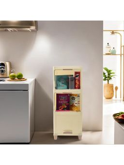 Kuber Industries - Ivory Wardrobe Storage Organizers (Pack of 3)