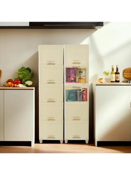 Kuber Industries - Ivory Wardrobe Storage Organizers (Pack of 10)