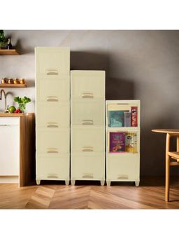 Kuber Industries - Ivory Wardrobe Storage Organizers (Pack of 12)