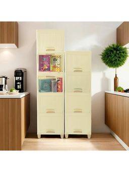 Kuber Industries - Ivory Wardrobe Storage Organizers (Pack of 9)