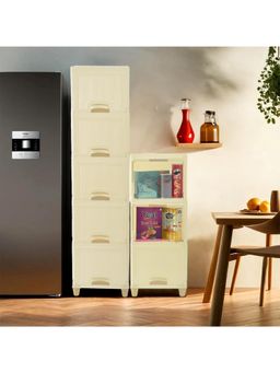 Kuber Industries - Ivory Wardrobe Storage Organizers (Pack of 8)