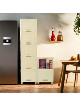 Kuber Industries - Ivory Wardrobe Storage Organizers (Pack of 7)