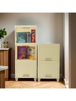 Kuber Industries - Ivory Wardrobe Storage Organizers (Pack of 5)