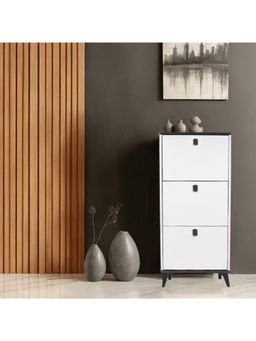 The Artment - White Slimline Shoe Cabinet