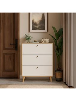 The Artment - White MDF Sanctum Shoe Organizer Cabinet